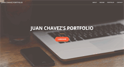 Desktop Screenshot of juanchavezportfolio.com