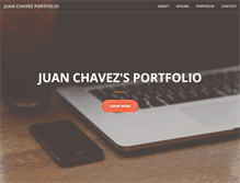 Tablet Screenshot of juanchavezportfolio.com